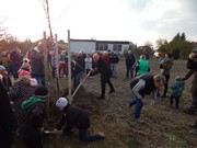 100.výročí vzniku Československé republiky - výsadba stromů Alej republiky na Vlkavě